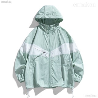 M-4XL 夏季男生防曬衣 冰絲防曬外套 輕薄透氣防曬衣 涼感外套 防曬運動外套 遮陽外套 抗UV外套emma