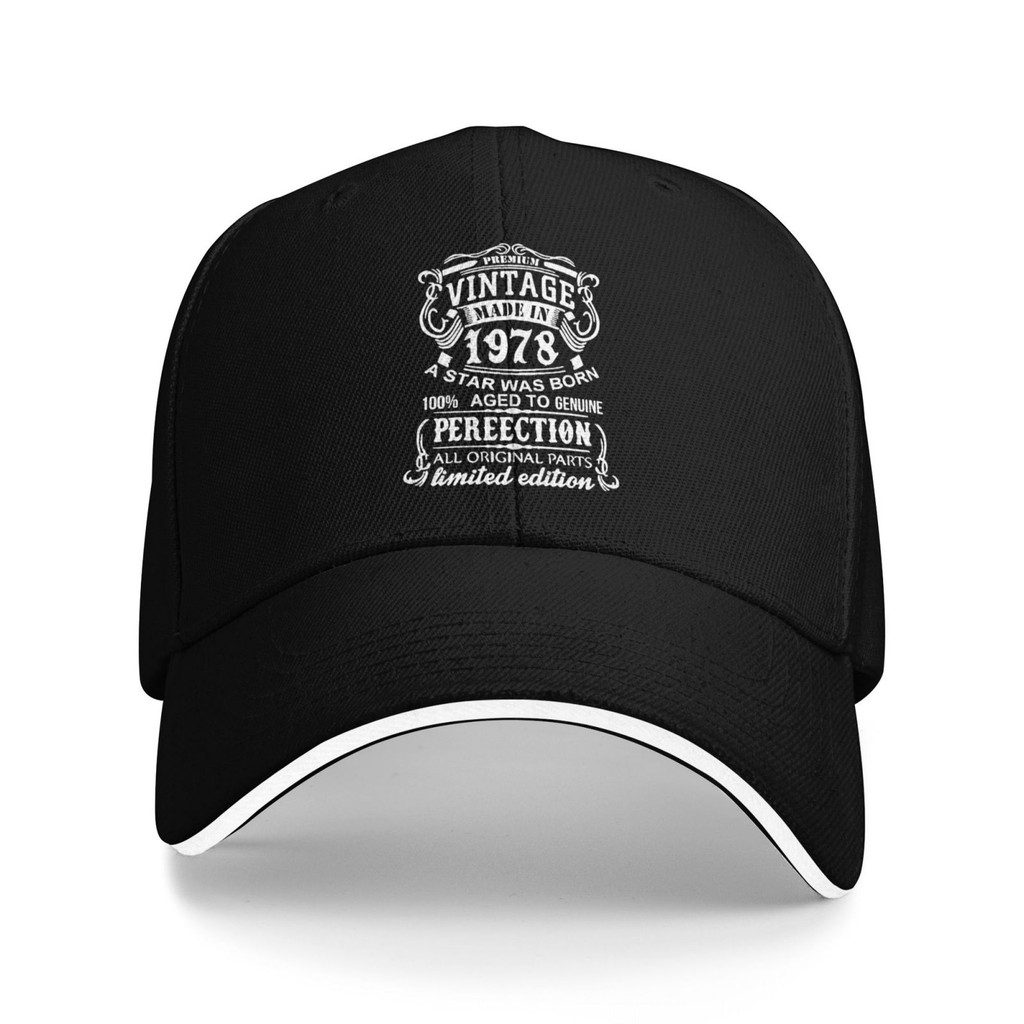 1978 年製造的設計師流行棉質棒球帽
