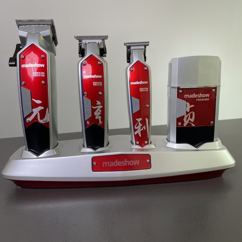 全新 Madeshow 4 件套油頭專業漸變專業理髮器適用於理髮店套裝盒 Madeshow Clippers