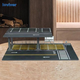 1/64 比例壓鑄模型汽車展示櫃保護場景模型模擬停車場車庫展示架收藏家