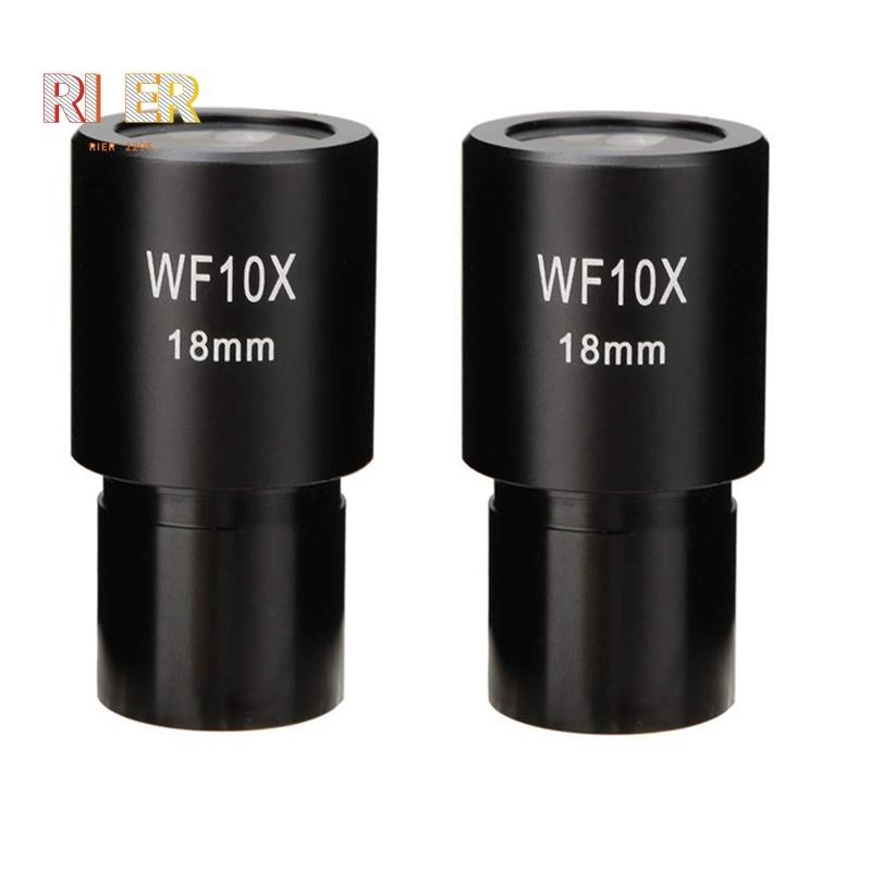 2 件裝 WF10X 廣角目鏡生物顯微鏡光學鏡頭目鏡廣角 23.2mm 安裝尺寸