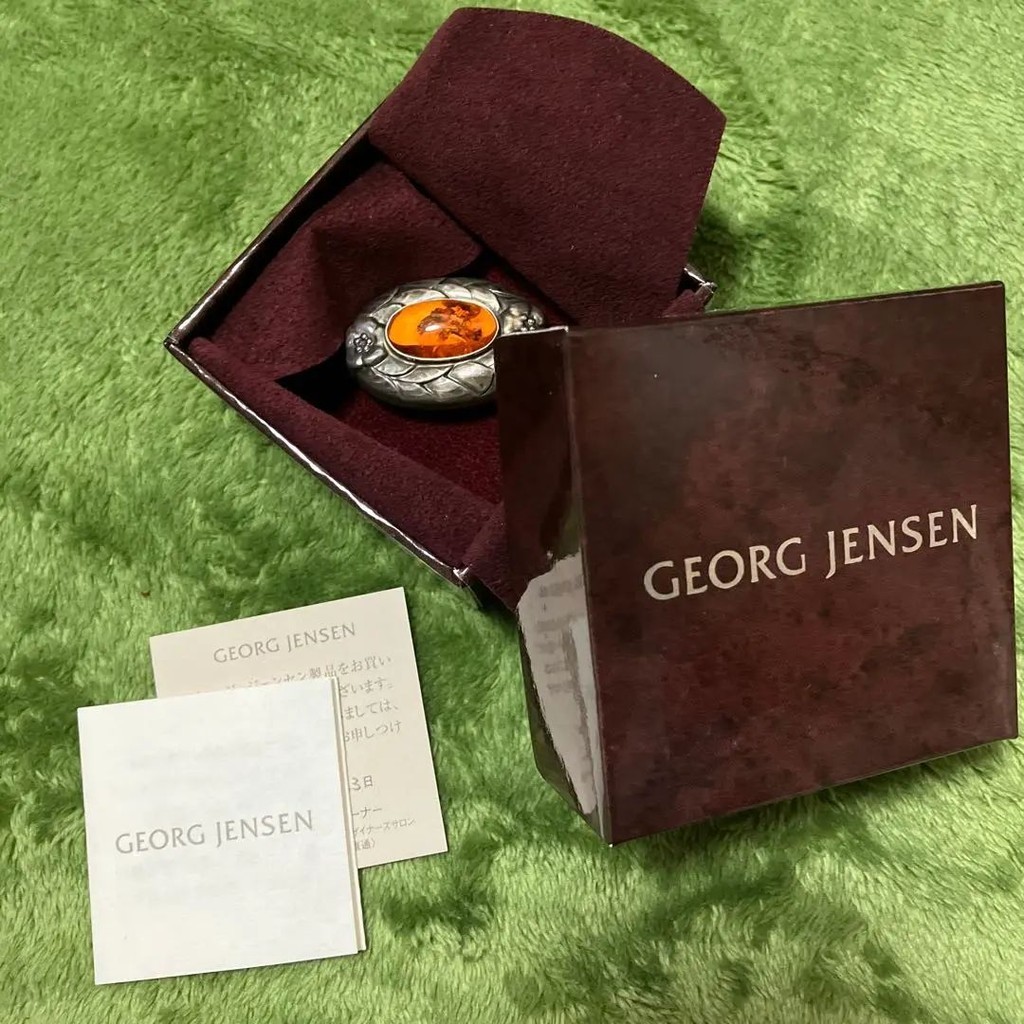 Georg Jensen 胸針 collection 琥珀 mercari 日本直送 二手