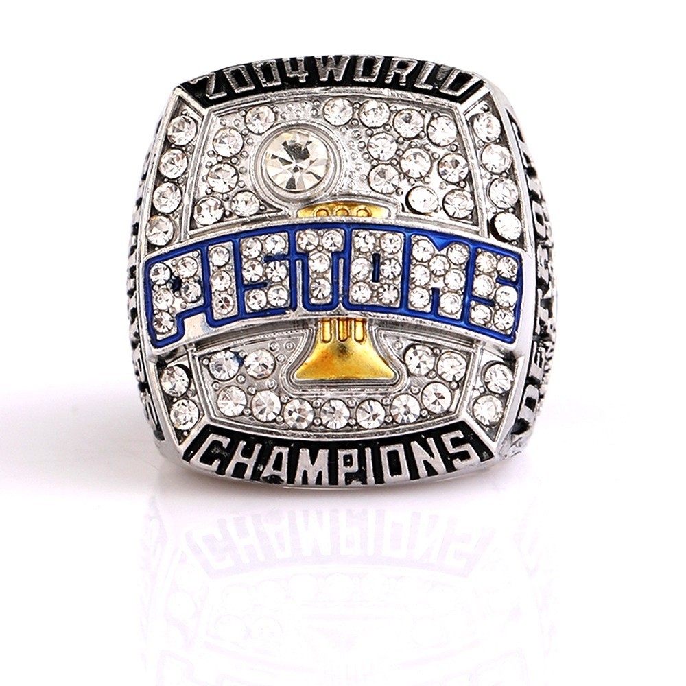 NBA 2004底特律活塞隊 籃球總冠軍戒指 男士指環