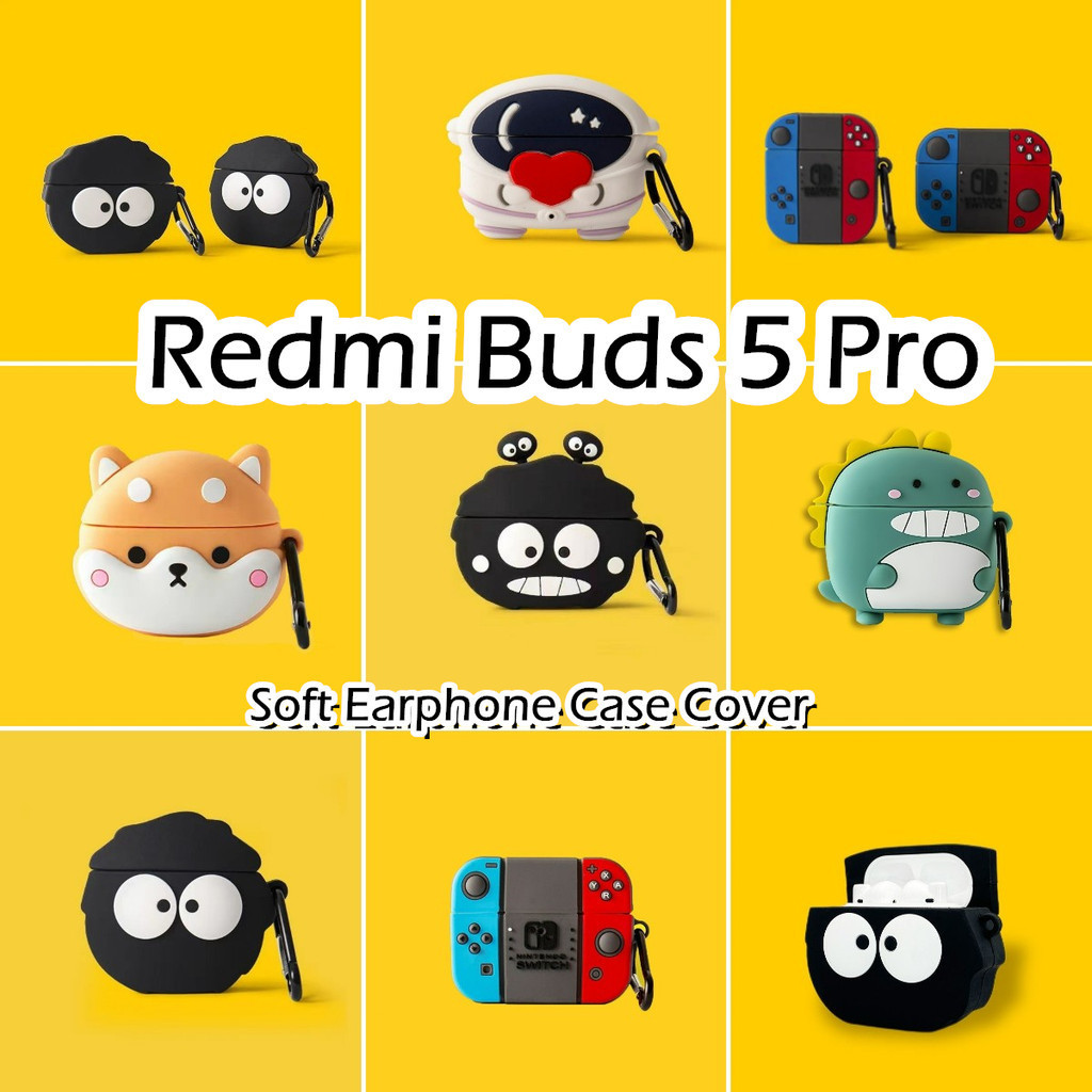 [imamura] 適用於 Redmi Buds 5 Pro 保護套時尚酷炫卡通遊樂遊戲軟矽膠耳機套保護套 NO.1