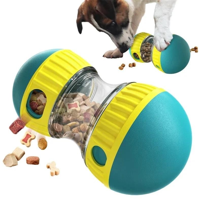 狗玩具不倒翁漏食球橢圓軌道滾珠慢食保護胃增加智力寵物用品