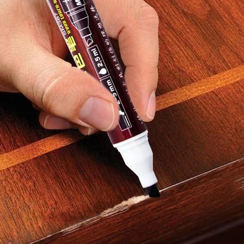 現貨★補漆筆★ 木紋油漆筆 實木修復漆 地板修補材料木質傢俱劃痕掉漆門修補 補漆筆