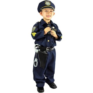 現貨兒童警察角色扮演小孩遊戲表演萬聖節變裝舞會派對服裝