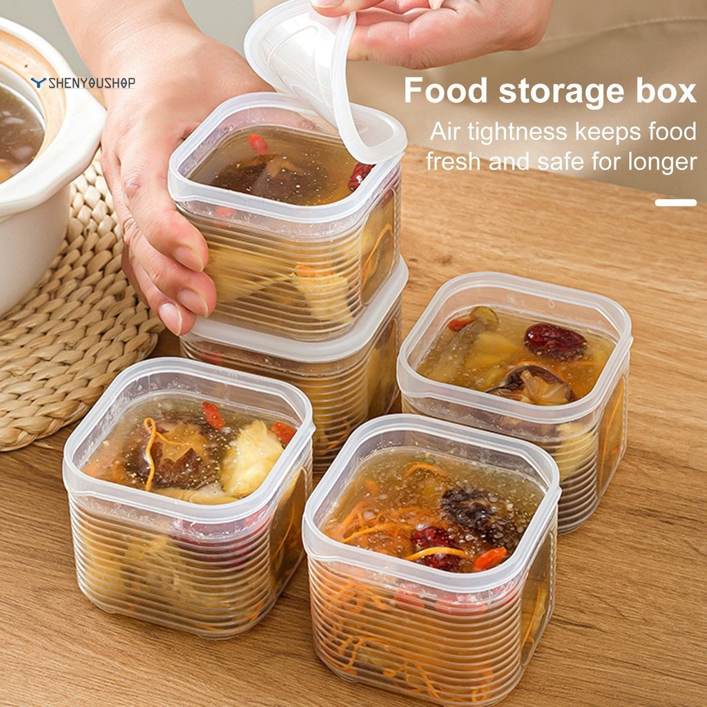 SHENYOU 凍湯分裝盒高湯骨頭湯雞湯保鮮盒冰箱冷凍儲存盒食品級收納盒