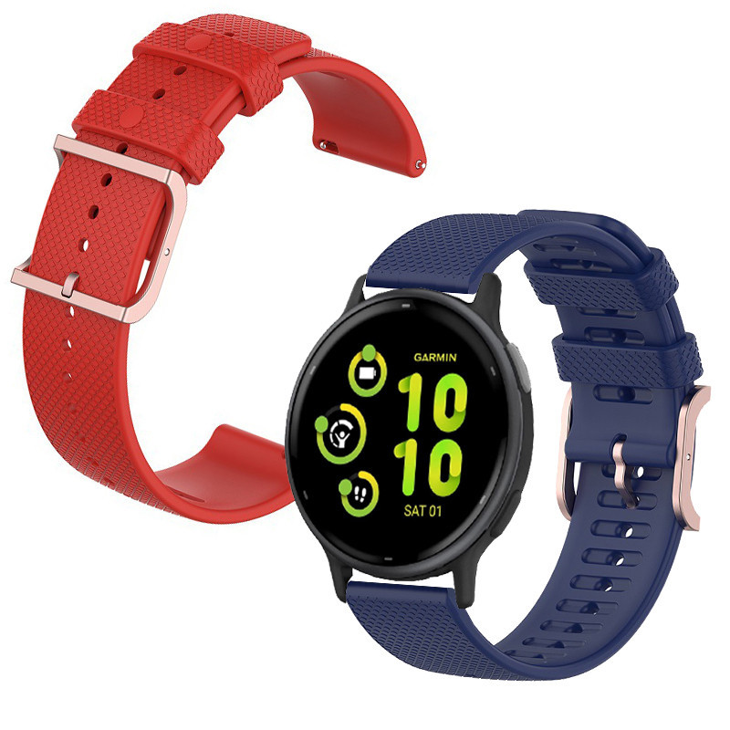 Garmin Vivoactive 5 智能手錶錶帶適用於 Garmin Vivoactive 4 智能手錶矽膠錶帶柔軟