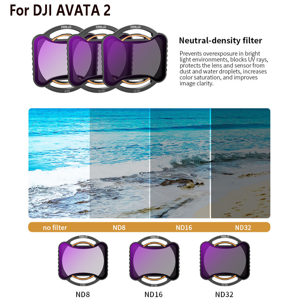 Dji Avata 2 配件 DJI Avata 2 濾鏡包 ND 減光偏光濾鏡套件