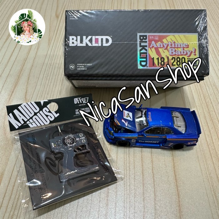 NISSAN Mini GT 日產天際線 R34 BLKLTD KAIDO HOUSE 田宮大黃蜂藍