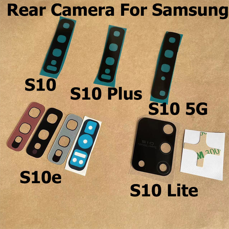 SAMSUNG 2 件裝全新後置攝像頭玻璃鏡頭適用於三星 Galaxy S10 S10e E Plus Lite 5G