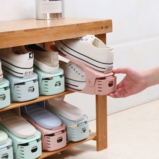 家用鞋託雙層置物架一件式式可調整宿舍寢室省空間鞋櫃鞋子收納鞋架