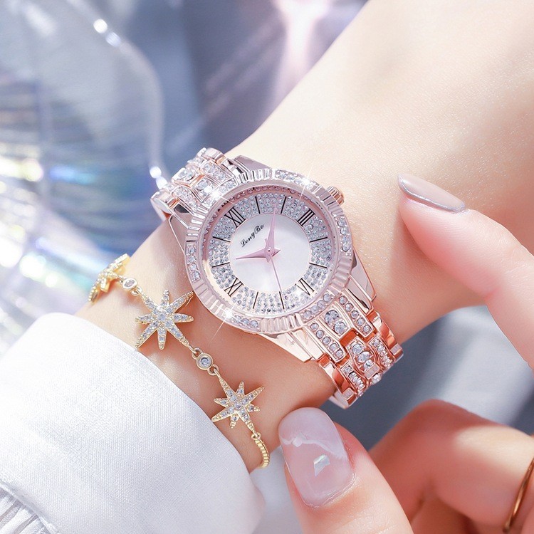 龍波LONGBO新款手錶爆款女士腕錶防水石英手錶