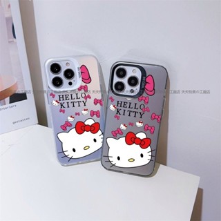 kitty 凱蒂貓 手機殼 適用iPhone 11 愛瘋 6s X i12 pro max 蘋果6 彩銀殼 保護殼防摔