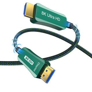 HDMI光纖線8K 60Hz棉網編織加強HDMI2.1線材電視電腦2.1版高畫質連接線10米20米30米