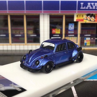 HPI64 1/64 大眾甲殼蟲 RWB 藍色 樹脂模擬汽車模型#汽車模型