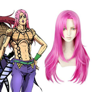 蝦皮最低🌸 jojo的奇妙冒險 黃金之風 迪亞波羅 老闆 cos 假髮假毛 cosplay 角色扮演