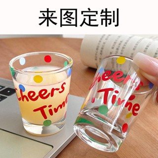 客製化 玻璃杯 55ml定製 LOGO韓式 燒酒玻璃杯 小酒杯 濃縮咖啡杯 小容量杯子印圖案