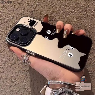 黑白貓咪霧面手機殼蘋果iPhone 15 Pro Max 14 Plus 13 12 11 i7 i8防摔保護殼硬殼