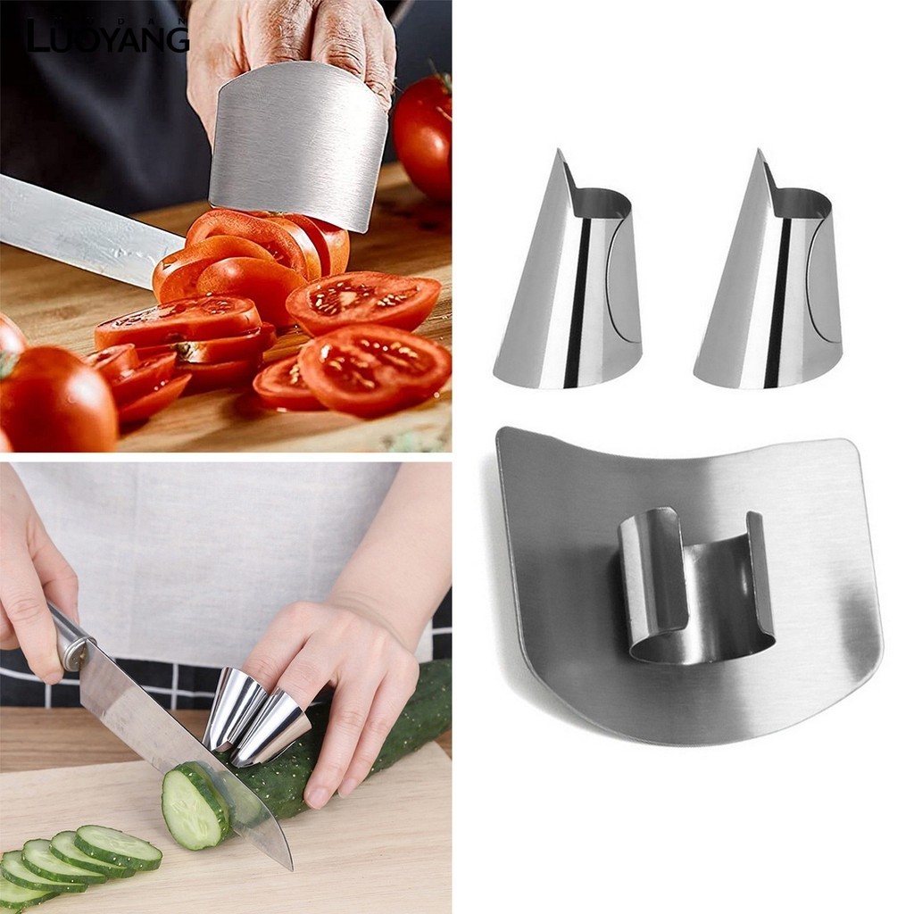 洛陽牡丹 不鏽鋼護指器 多功能防切手指套 切菜護手器廚房小工具