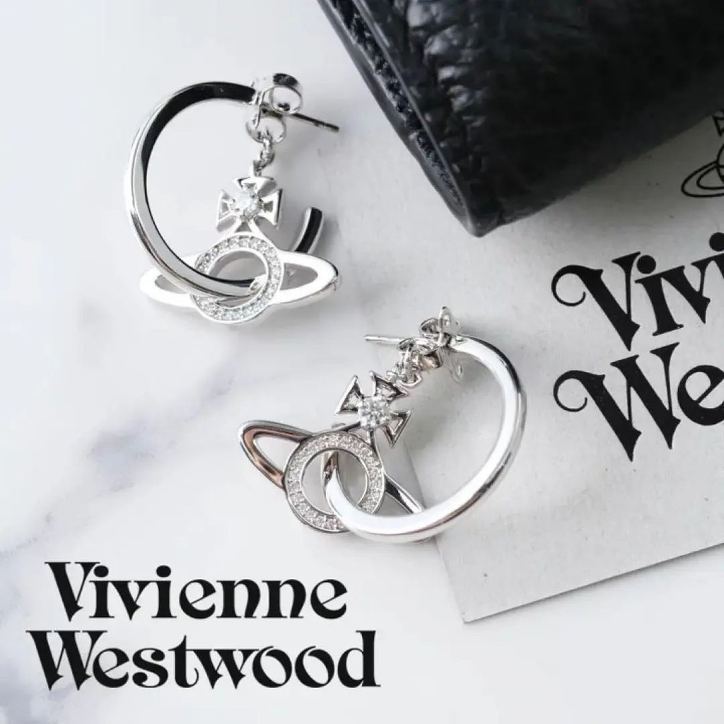 近全新 Vivienne Westwood 薇薇安 威斯特伍德 耳環 銀 mercari 日本直送 二手