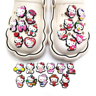 crocs裝飾鞋花 鞋釦新款hello kitty系列可愛洞洞鞋裝飾鞋花 PVC軟膠裝飾配件DIY