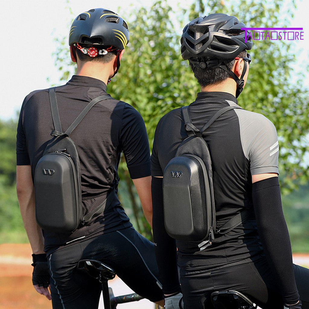 【西遇百貨】硬殼背包腳踏車騎行競速雙肩背包休閒便攜戶外包