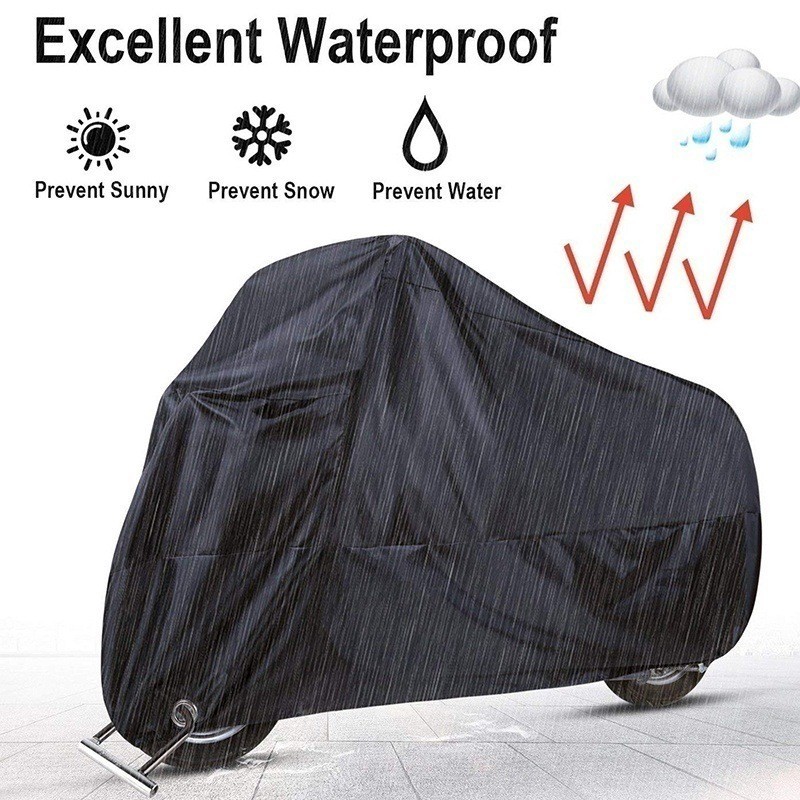 熱銷機車衣黑色吸熱機車罩雨季防水絲綢滌綸電動車罩