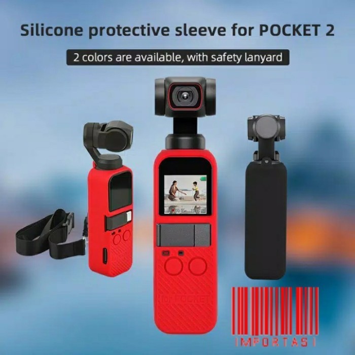 矽膠套 DJI Pocket 2 矽膠錶帶掛繩 Osmo 防水套