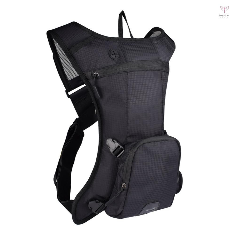 摩托車背包便攜式水袋輕便運動包兼容 2L 水囊男士女士跑步遠足騎行登山