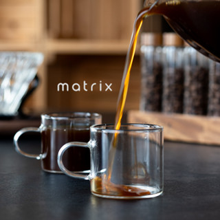 【Matrix】迷你耐熱玻璃馬克杯2入組 80ml-透明 手沖咖啡 分享壺 耐熱玻璃 茶杯 咖啡壺 分享杯 咖啡濾杯