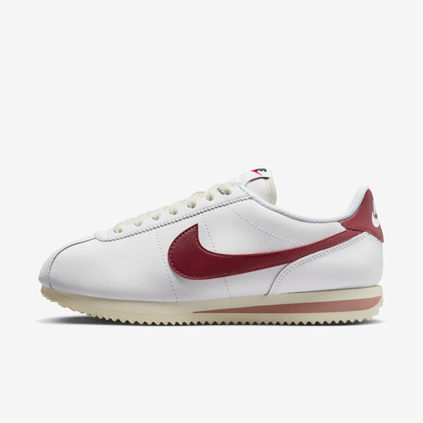 Nike W Cortez 女 休閒鞋 運動 經典 復古 阿甘鞋 奶油中底 皮革 穿搭 白紅 [DN1791-103]