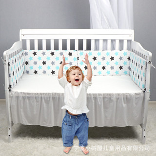 嬰兒床圍幼兒床護欄寶寶防碰撞印花圖案床圍