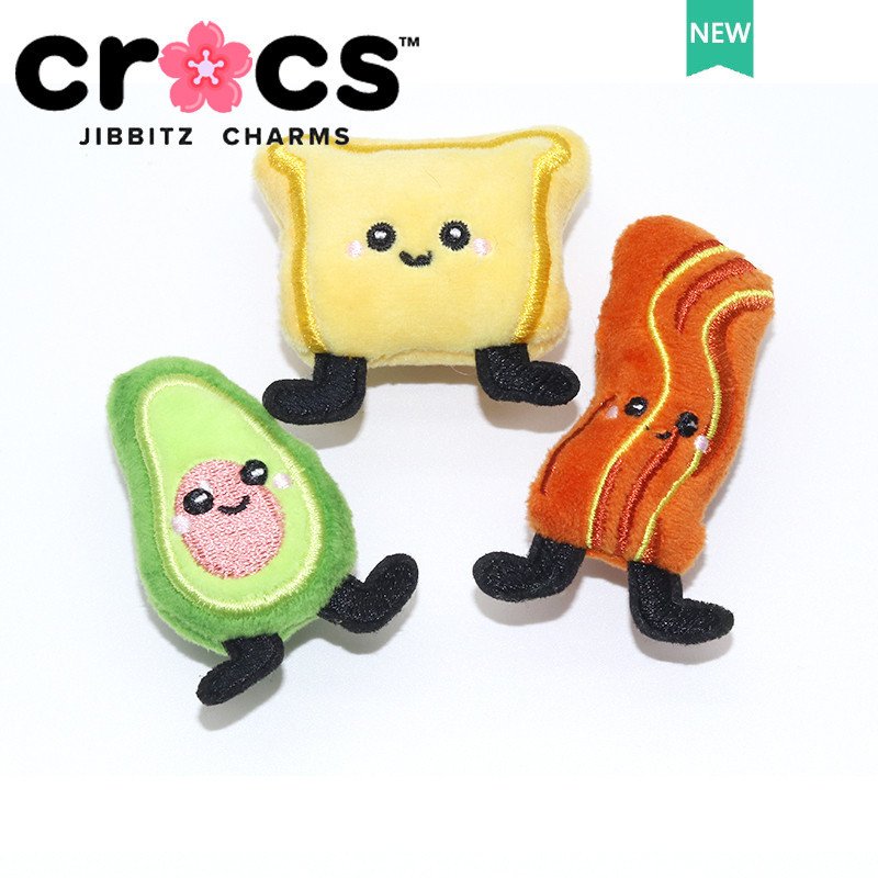 jibbitz crocs charm 鞋釦 毛絨吐司酪梨鞋飾品 鞋附件 charms button