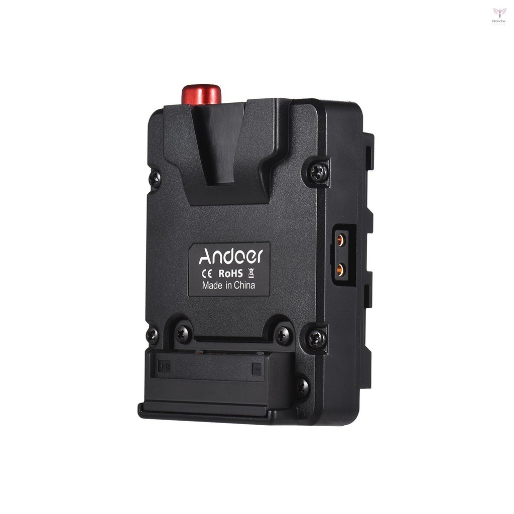 Andoer Mini Nano V-lock Mount 電池電源適配器板到 NP-F 安裝