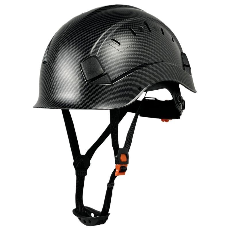 碳纖維紋路防砸透氣頭盔攀巖登山戶外活動高空作業安全帽