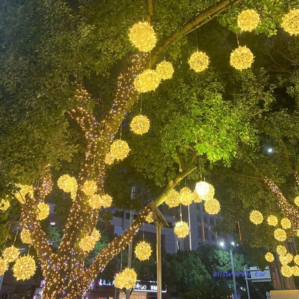 ELLSWORTH藤球仙子燈串,220伏防水景觀樹照明,閃爍LED指示燈樹掛燈