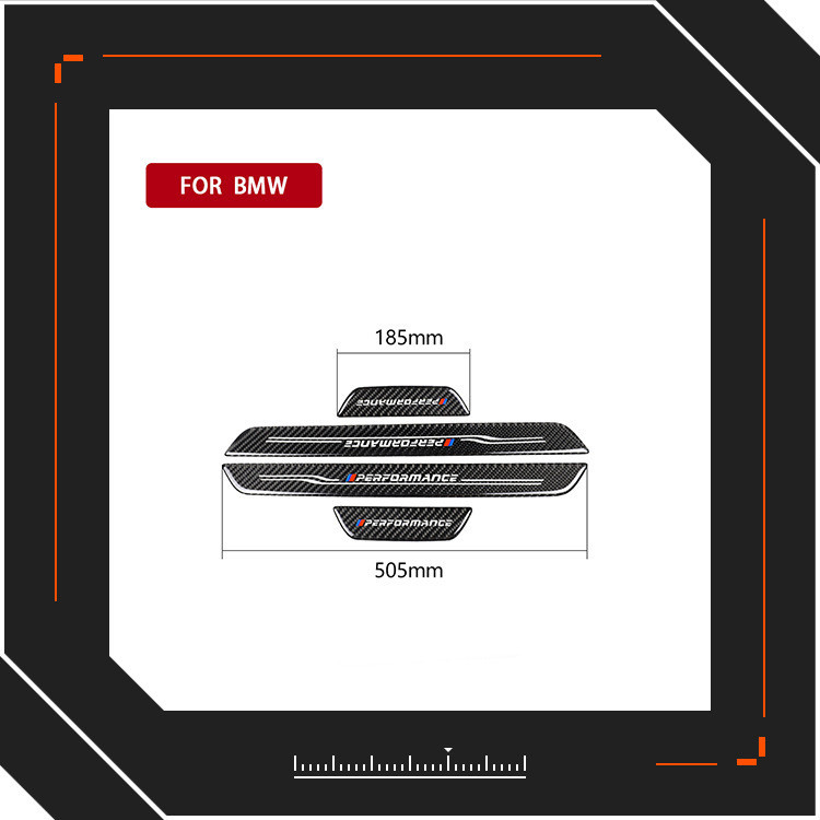 適用於寶馬E70/E71/老X5X6碳纖維門檻條外置短軸汽車改裝內飾配件BMW 3 5 7 X1 X2 X3 X4 X5