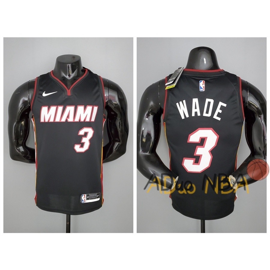 熱壓德懷恩·韋德復古邁阿密熱火隊籃球衫NBA球衣