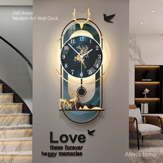 掛鐘家用現代輕奢大氣裝飾掛錶客廳簡約創意時鐘掛牆鐘錶