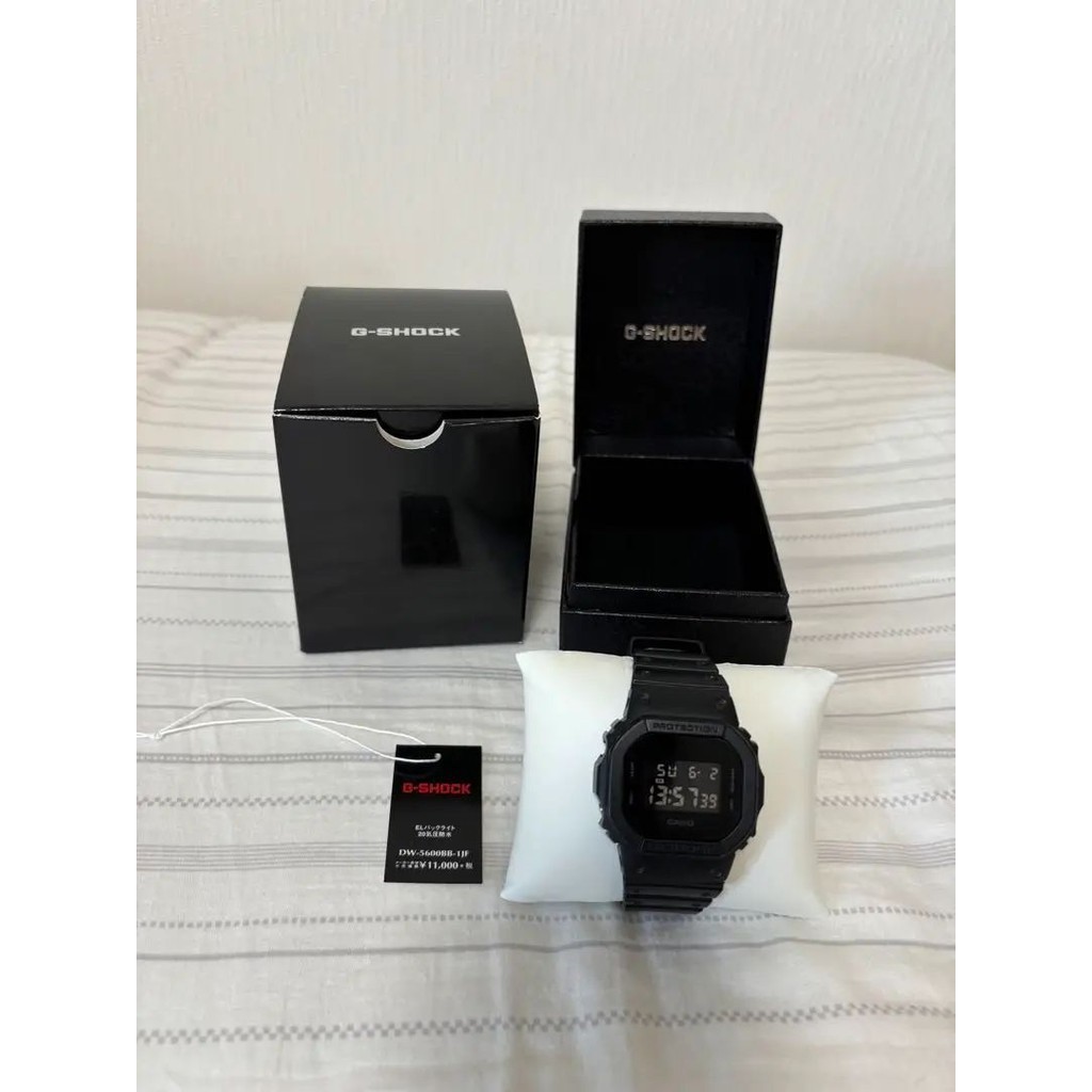 CASIO G-shock 手錶 DW-5600BB G-SHOCK 黑色 日本直送 二手