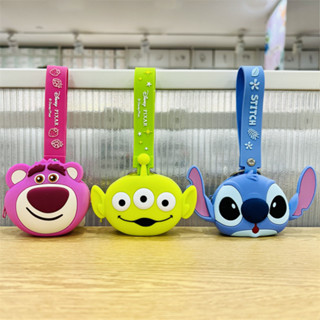 【MINISO】名創優品 迪士尼 矽膠耳機包 零錢包 三眼仔 熊抱哥 史迪奇 矽膠零錢包 【ME0143】4F