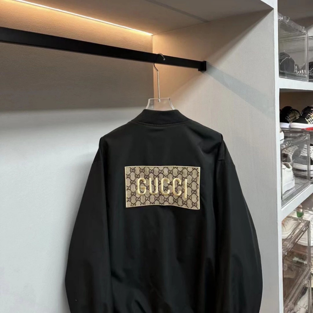 飛行員夾克,風衣 GC 金色字母背面 No.1 Studio 厚實,柔軟,中性時尚