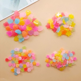 10pcs 樹脂配件軟糖愛心星星果凍效果 diy奶油膠手機殻貼片飾品髮夾材料