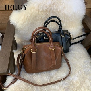 IELGY 手提保齡球包 女士復古枕頭包 百搭多功能單肩斜揹包