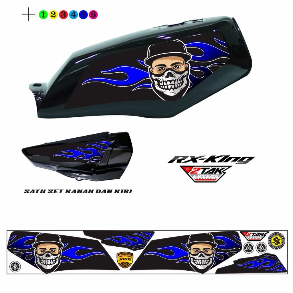 山葉 雅馬哈 RX KING POLET SIMPLE V4 摩托車條紋變體