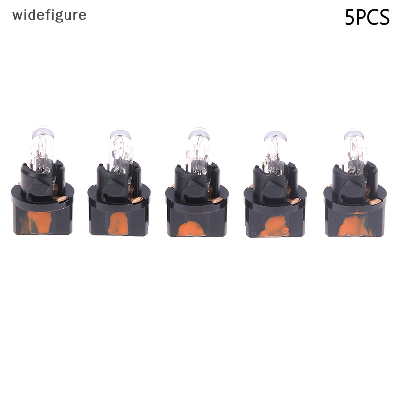 Widefigure 5PCS 適用於東芝 12V1.2W V-2 小燈泡指示燈汽車儀表燈全新
