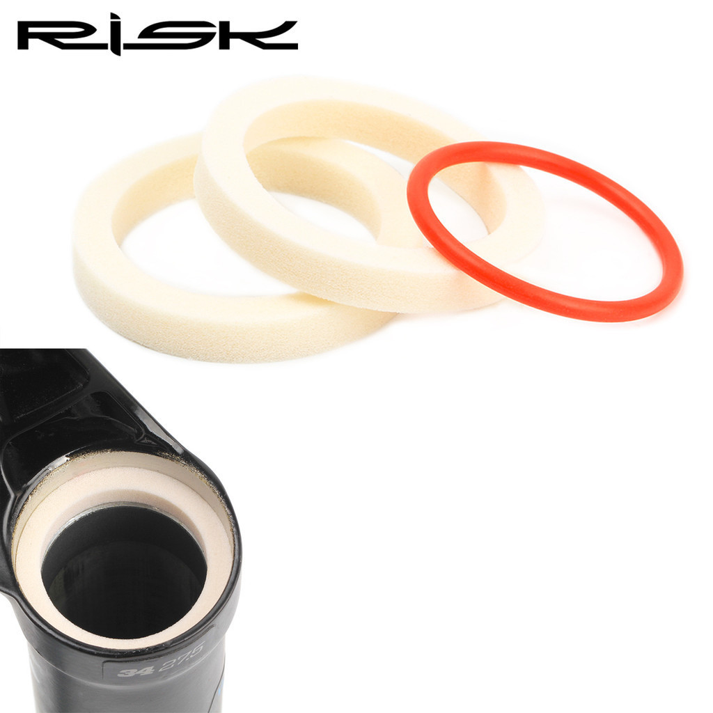 RISK避震器前叉吸油海綿山地腳踏車油封塵封保養海綿圈集油圈32MM