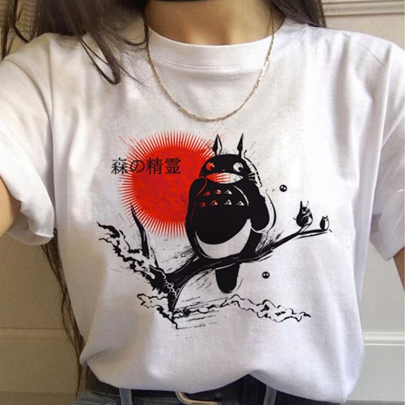 foao888現貨Totoro Studio Ghibil龍貓吉卜力工作室宮崎駿千與千尋短袖T恤女